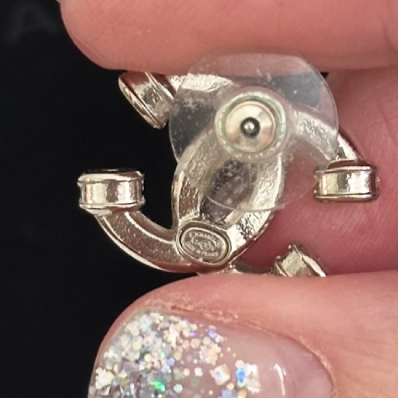 CHANEL Double C Stud Earrings - Picture 7 of 9